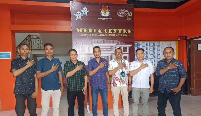 KPU Kota dan PWI Tual Siap Ciptakan Pemilu Damai