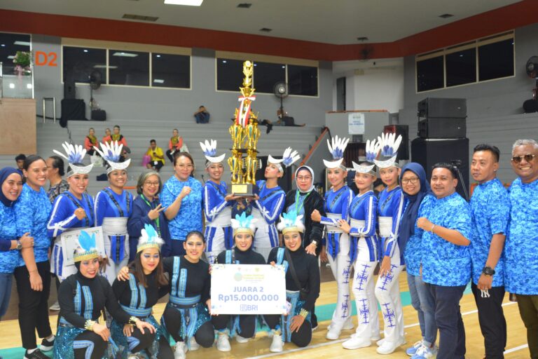 Perwosi Maluku Juara 2 Lomba Senam Kreasi Piala Ibu Negara 2024
