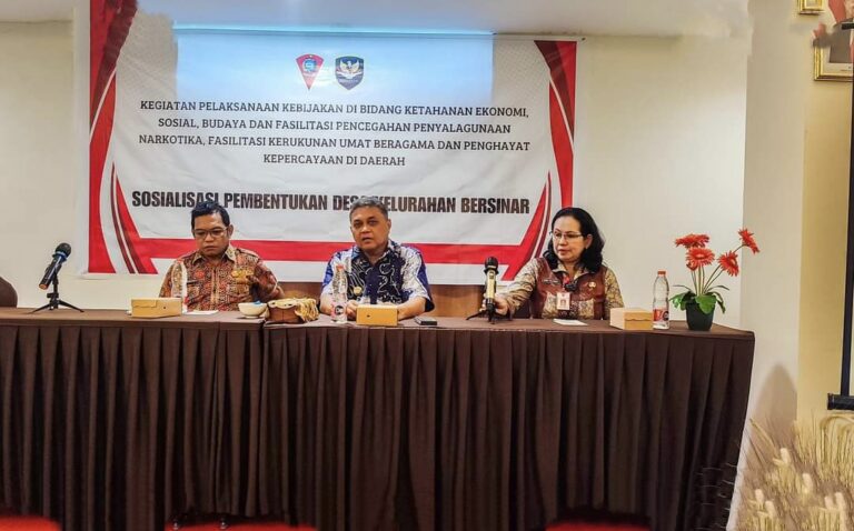 Pemkot Gelar Sosialisasi Pembentukkan Kelurahan/Desa Bersinar