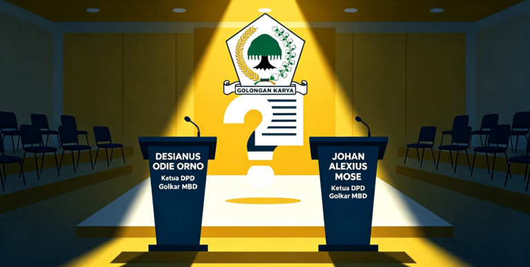 Musda Golkar MBD Terbelah Dua ; Penetapan Orno Dipertanyakan, 14 Suara Pilih Johan Alexius Mose